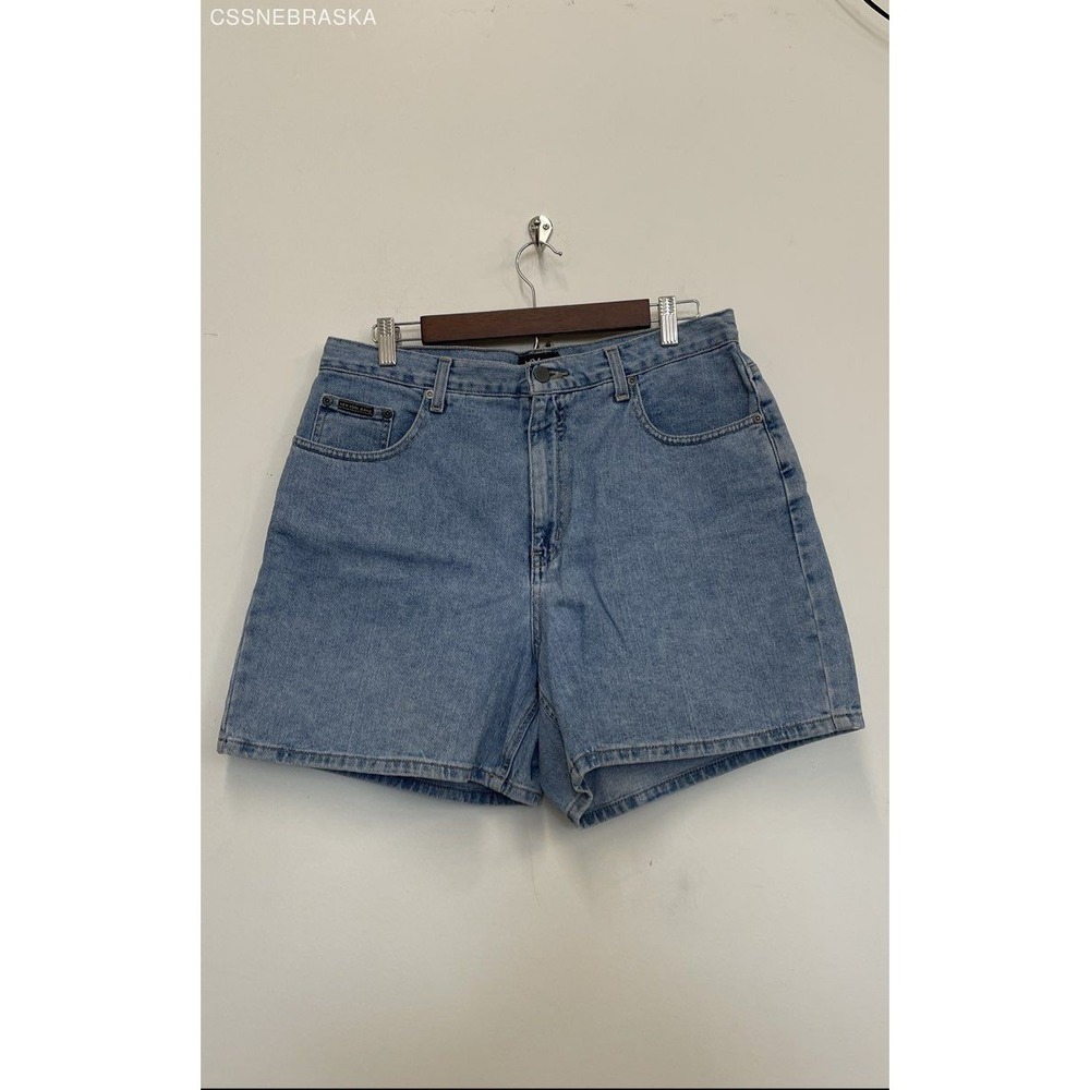 NY Jeans Co Blue Denim Shorts Light Wash -‎ Size 14 100% Cotton
